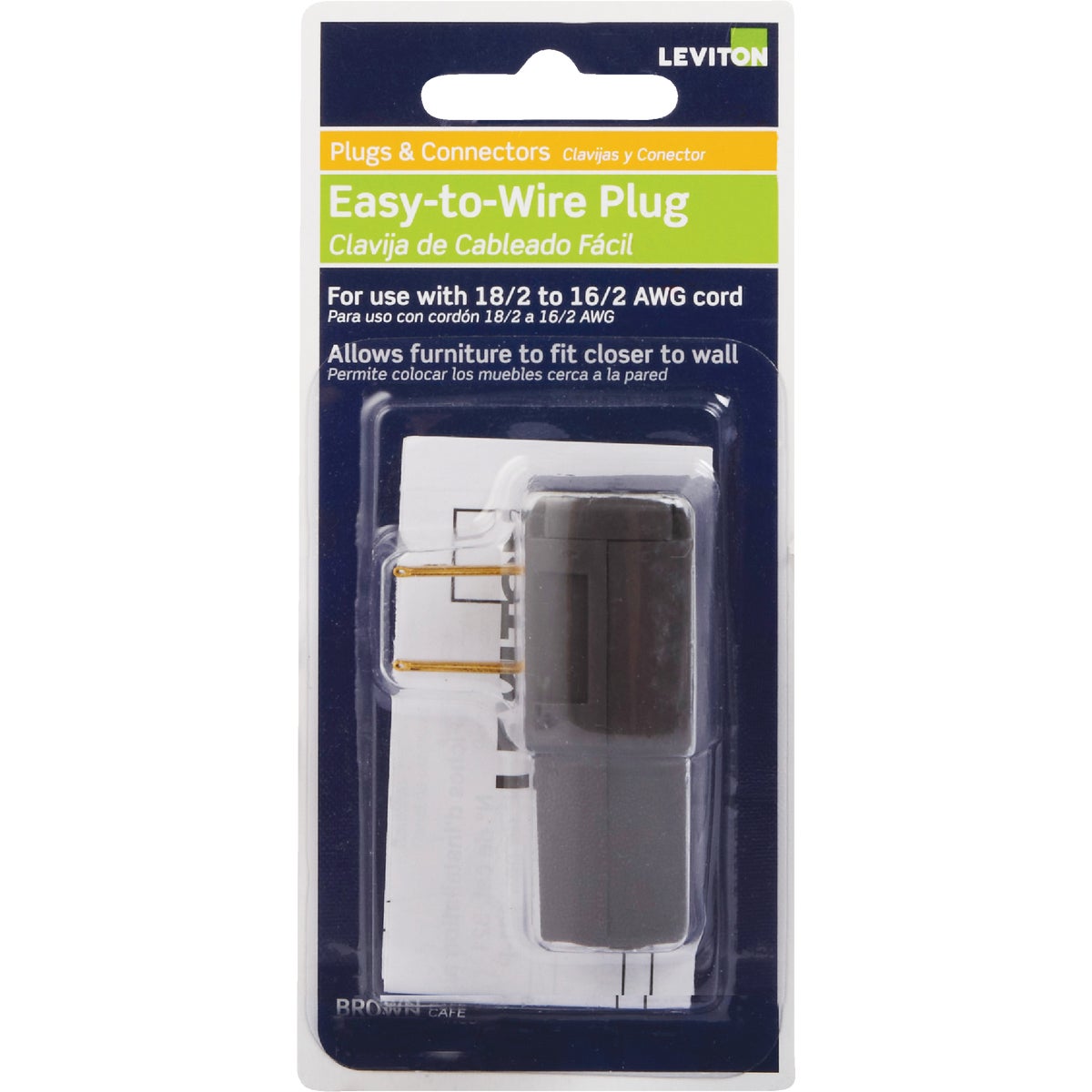15A BRWN CORD PLUG
