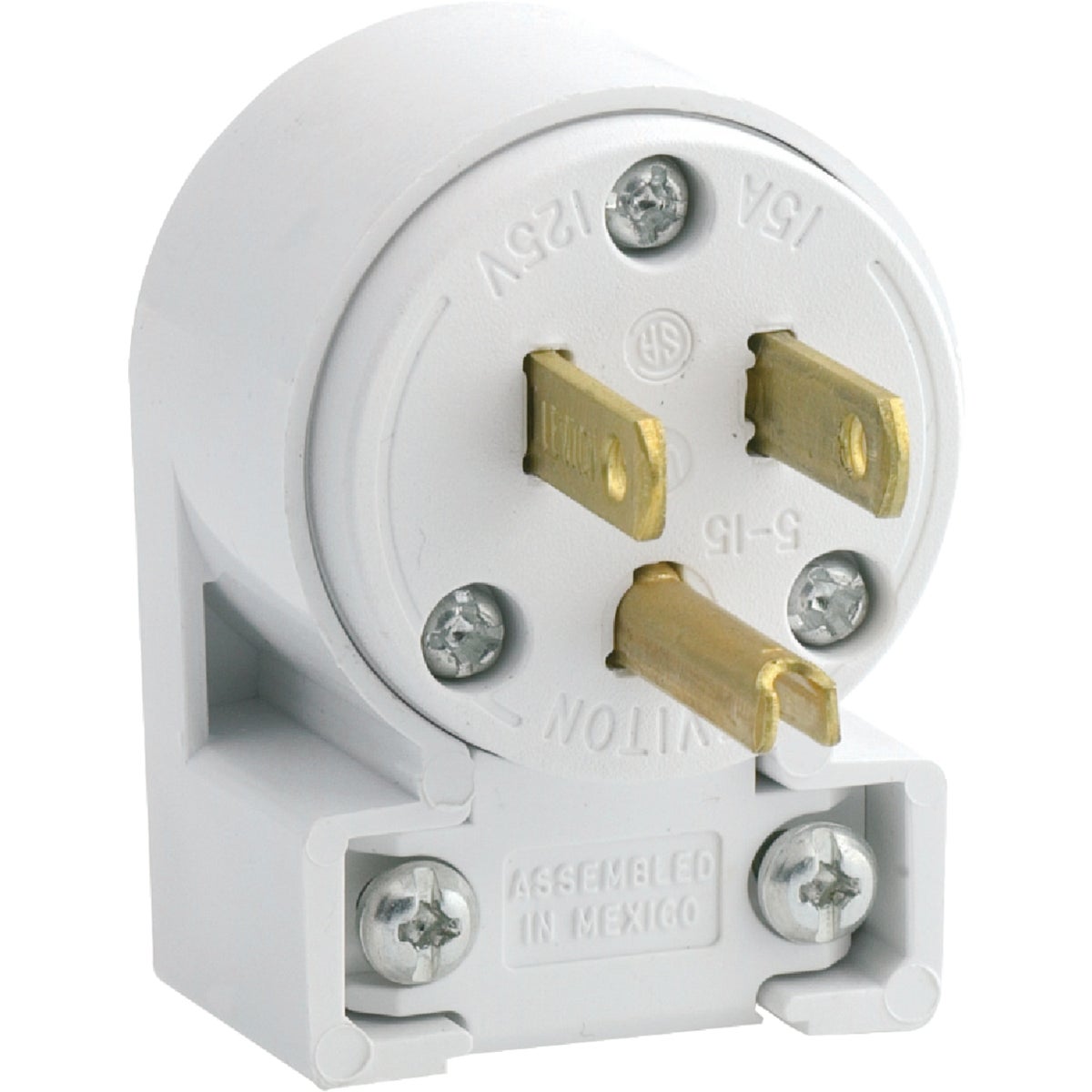 15A WHT 3-WIRE CORD PLUG