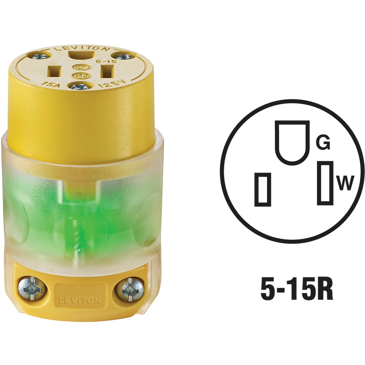 15A YELLOW GRD CONNECTOR