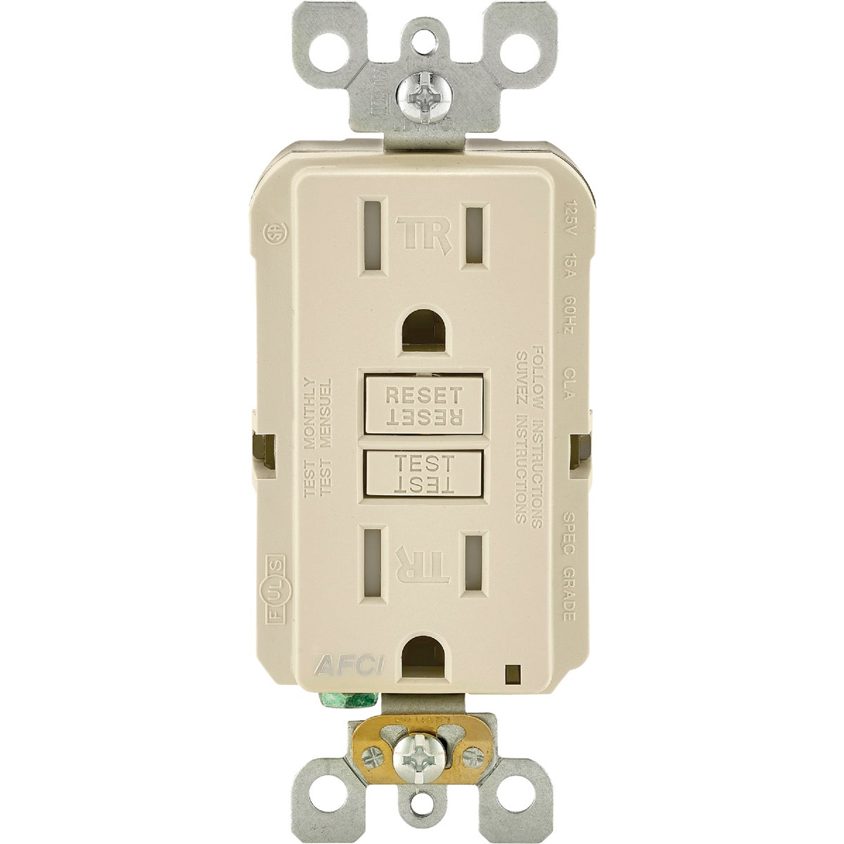 15A ALM TAMP AFCI OUTLET