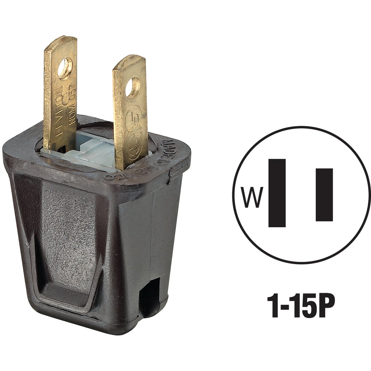 10A BRN CORD PLUG