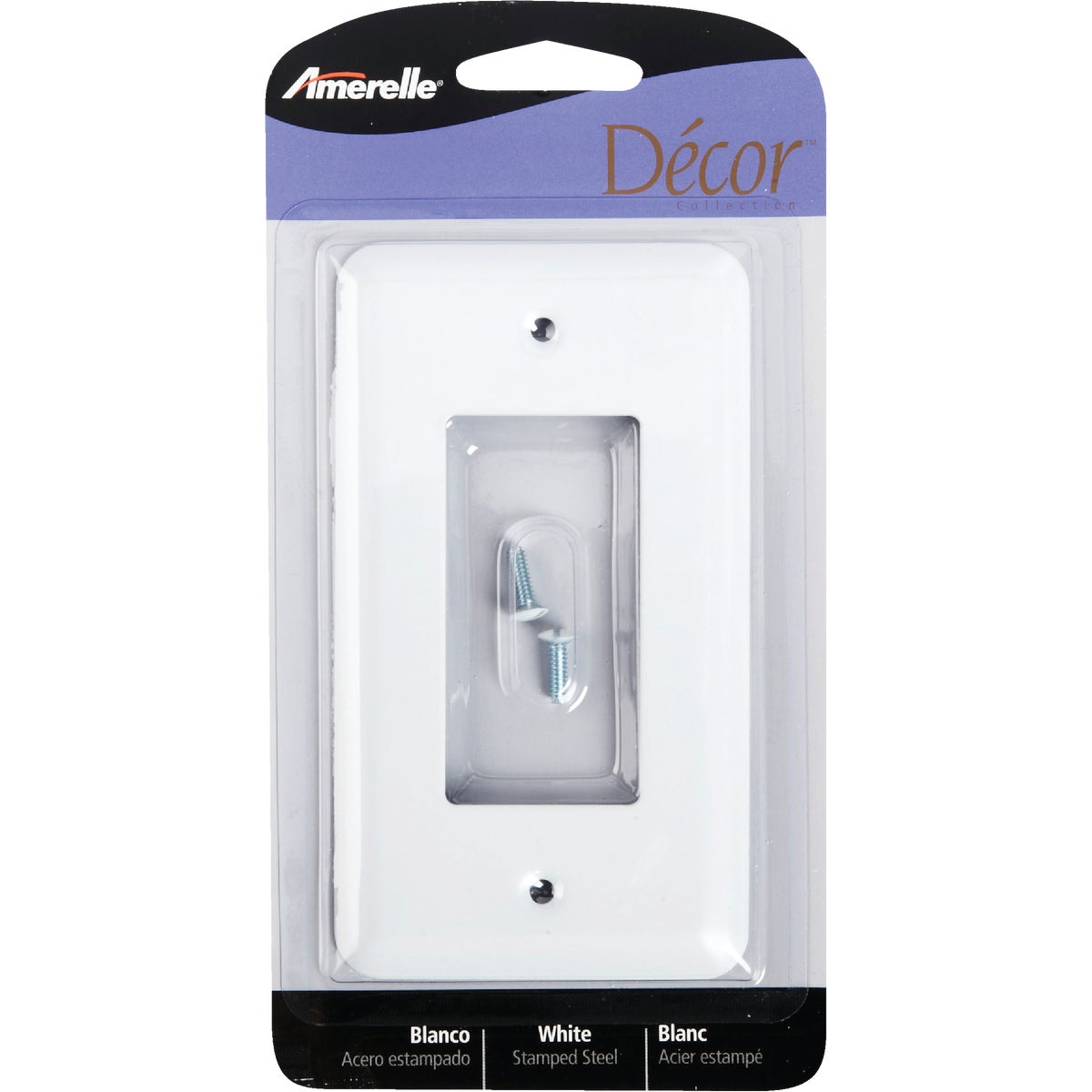 1RK WHT OUTLET WALLPLATE