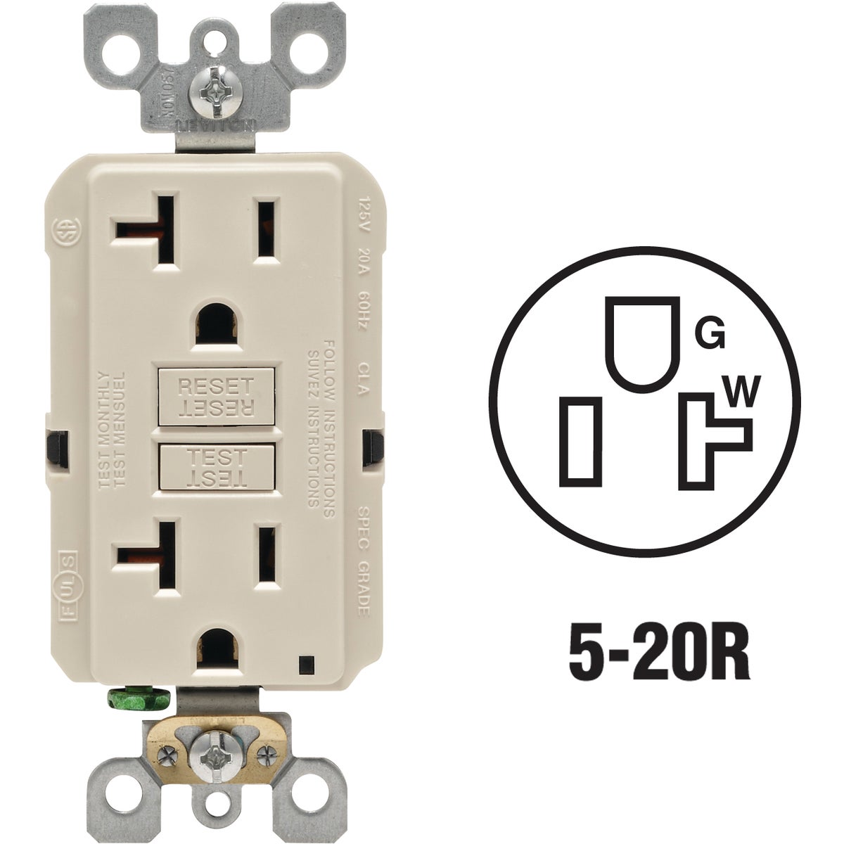 20A LALM SLFTGFCI OUTLET