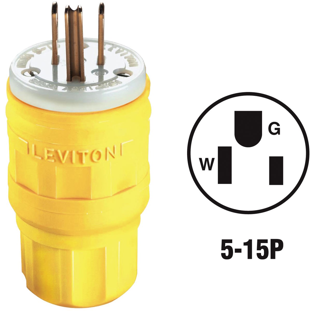 YEL 15A WETGUARD PLUG