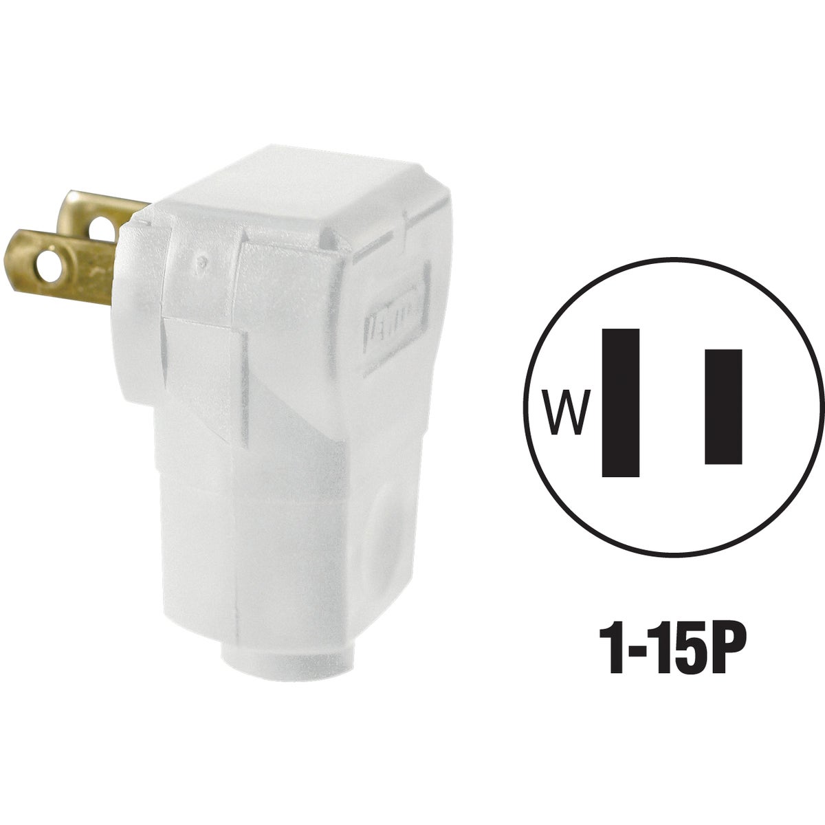 WHI 15A ANGLE PLUG