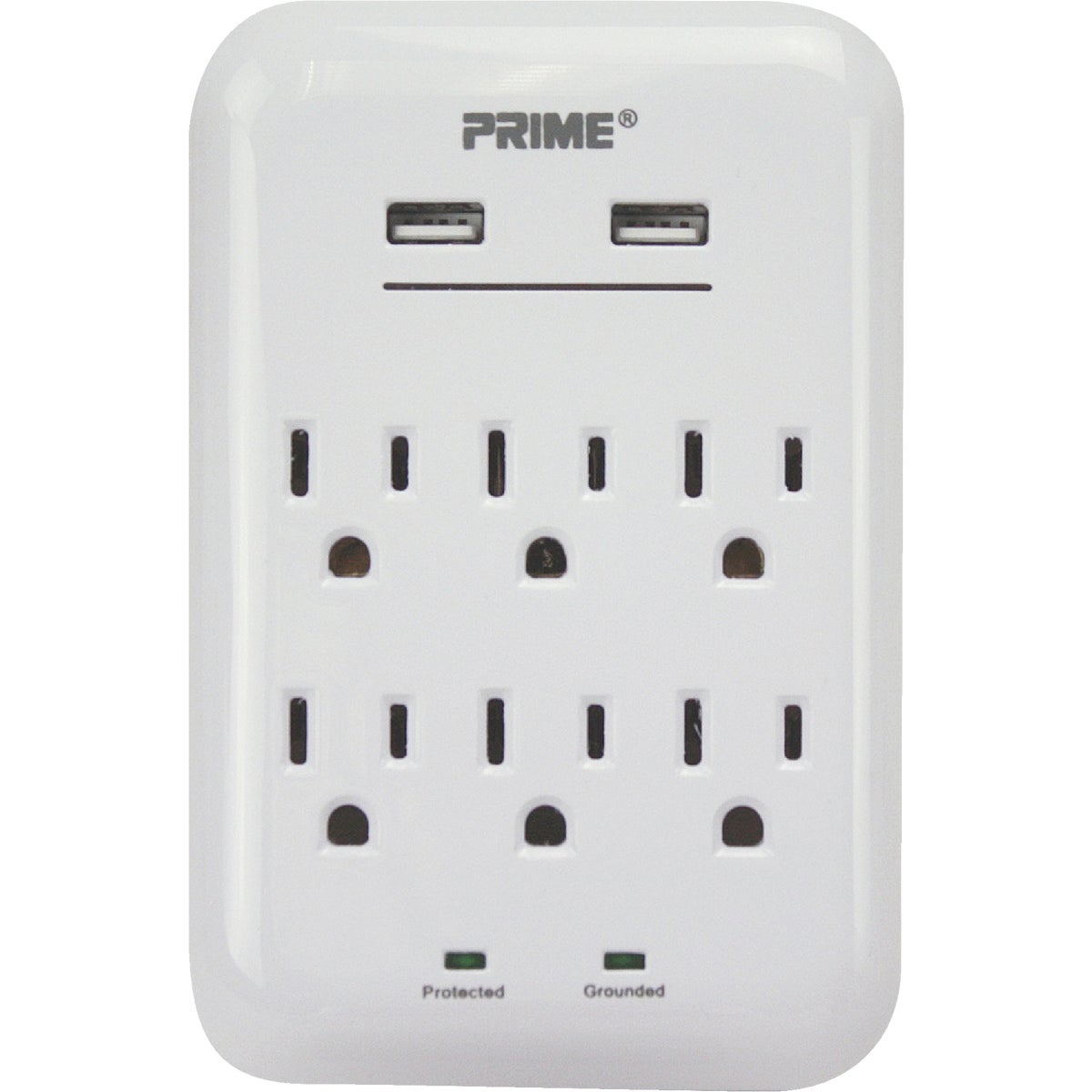 6 OUTLET SURGE TAP W/USB