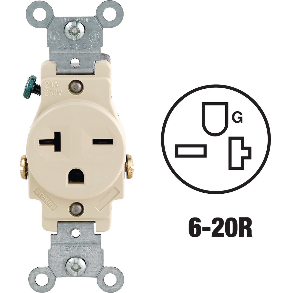 IVORY SINGLE OUTLET