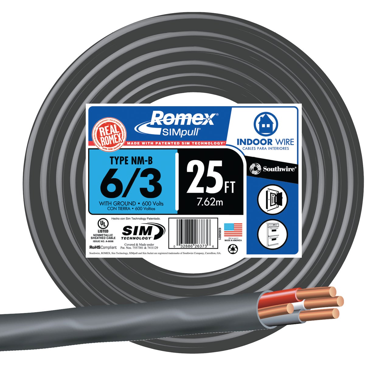 25 6-3 NMW/G WIRE