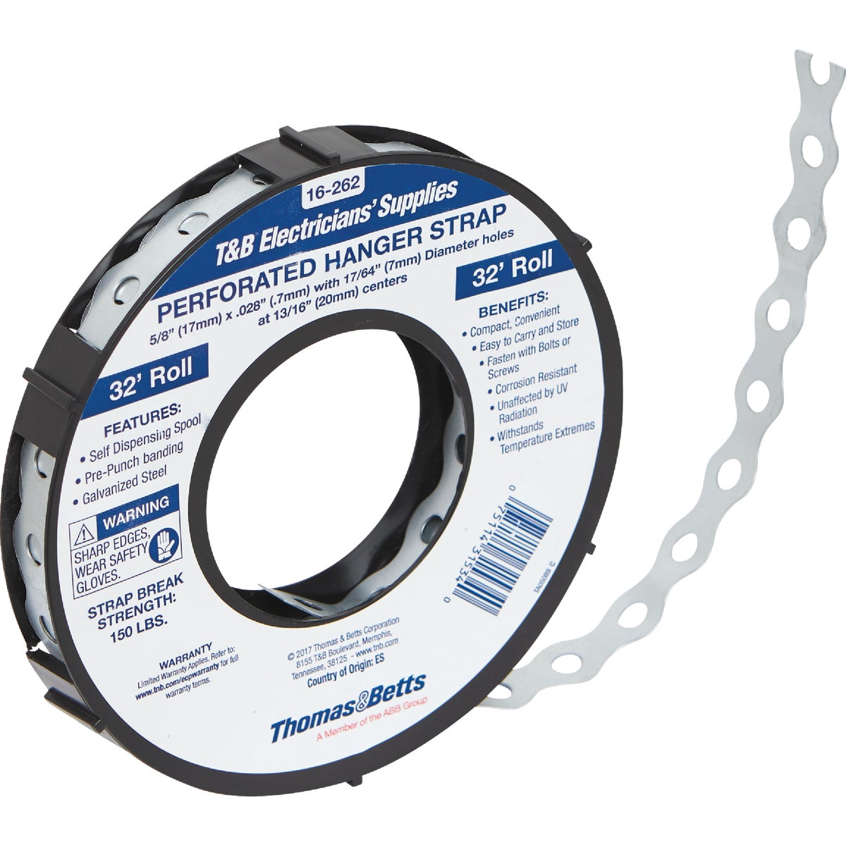 5/8"X32 REELHANGR STRAP