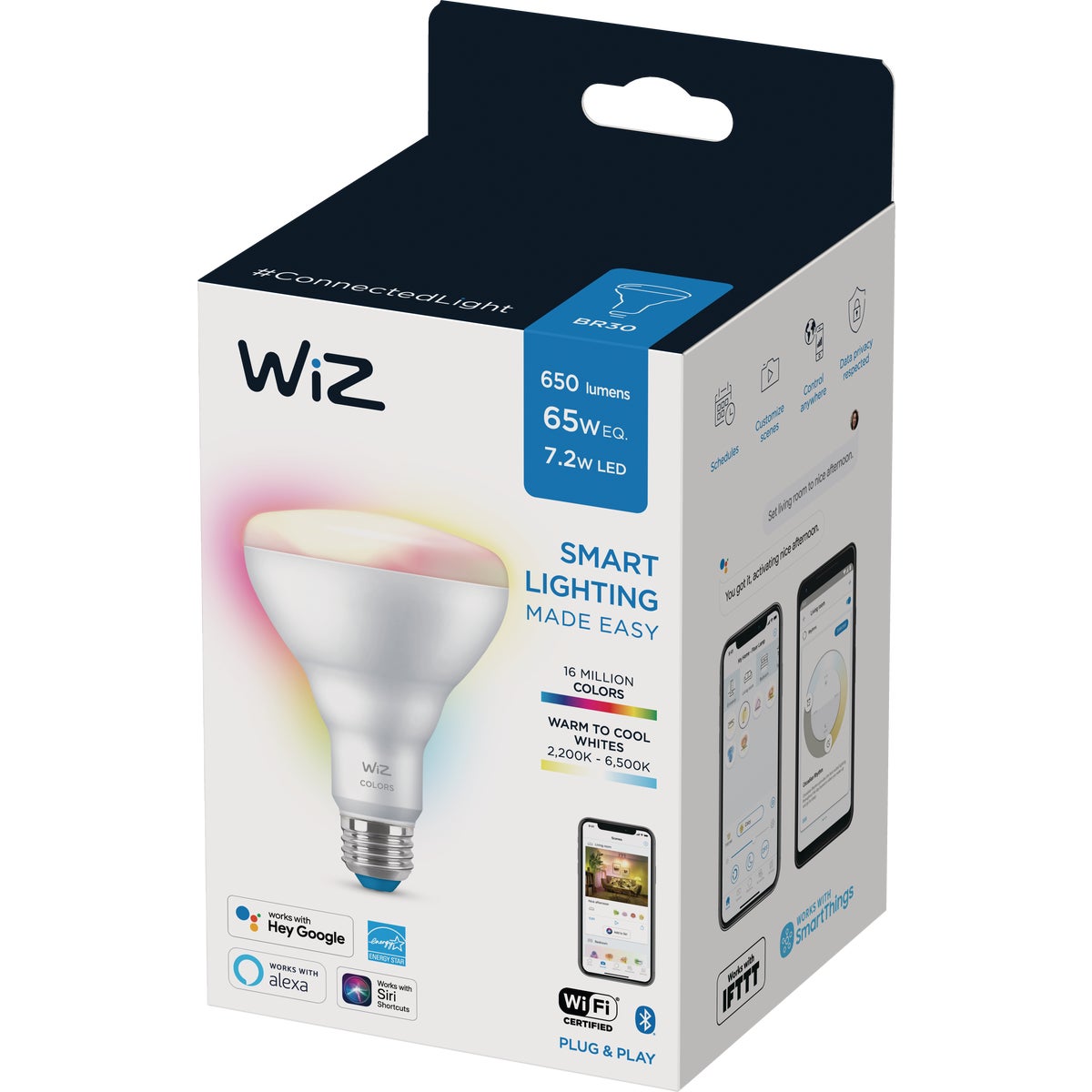 65W BR30 MED COLOR BULB