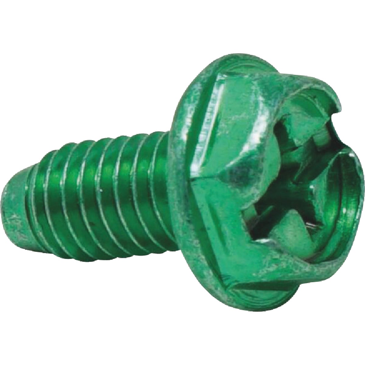 100PK GRN GROUND SCREWS