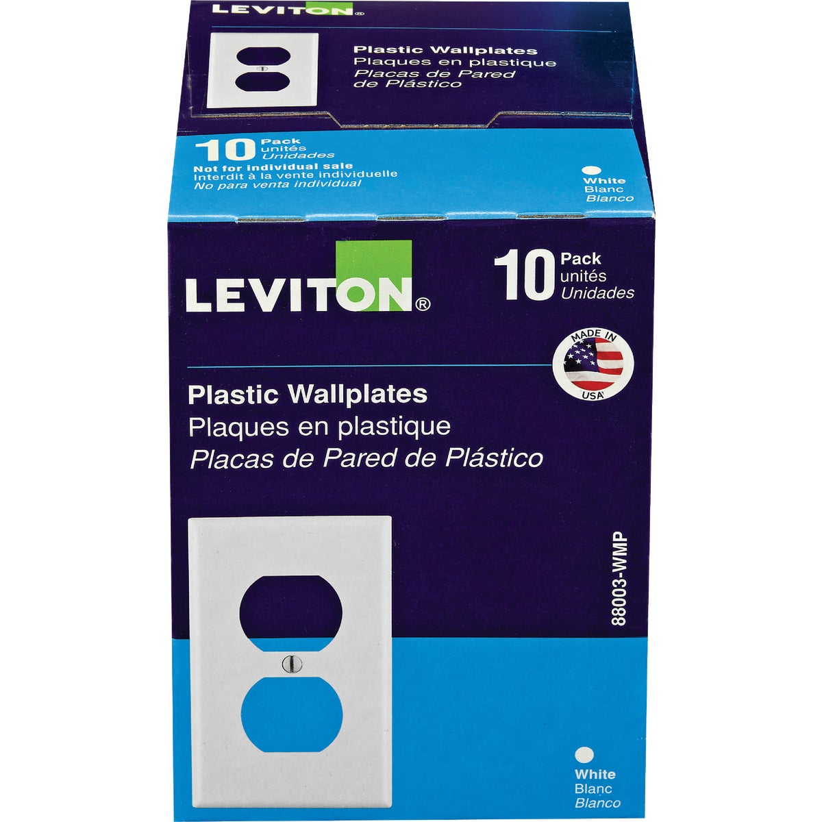 10PK WH DUP PLATE
