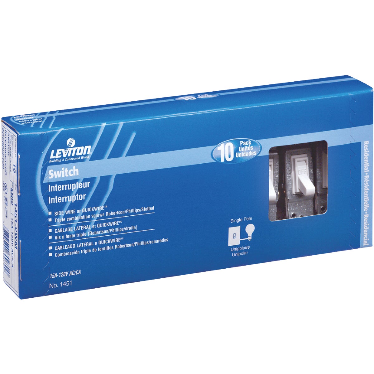 10PK IV S-POLE GRD SWTCH