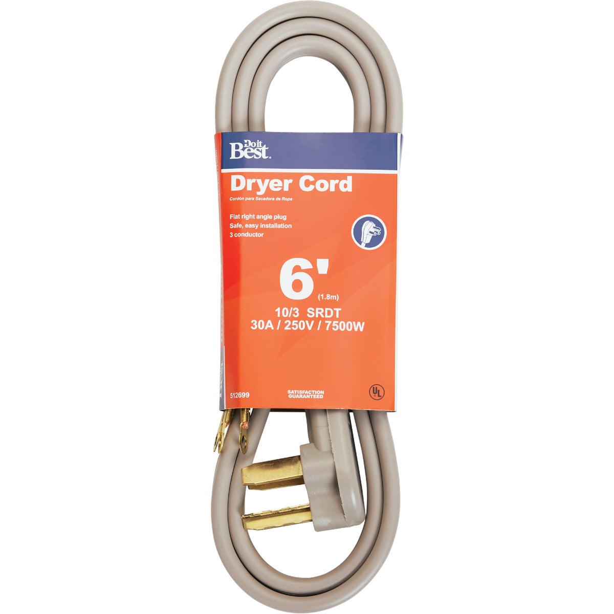 Do it Best 10/3 Dryer Cord 512699