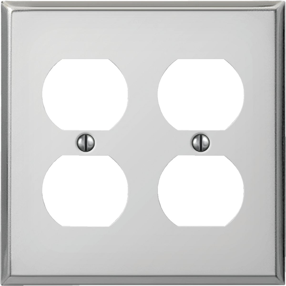 CHR DBL OUTLT WALL PLATE