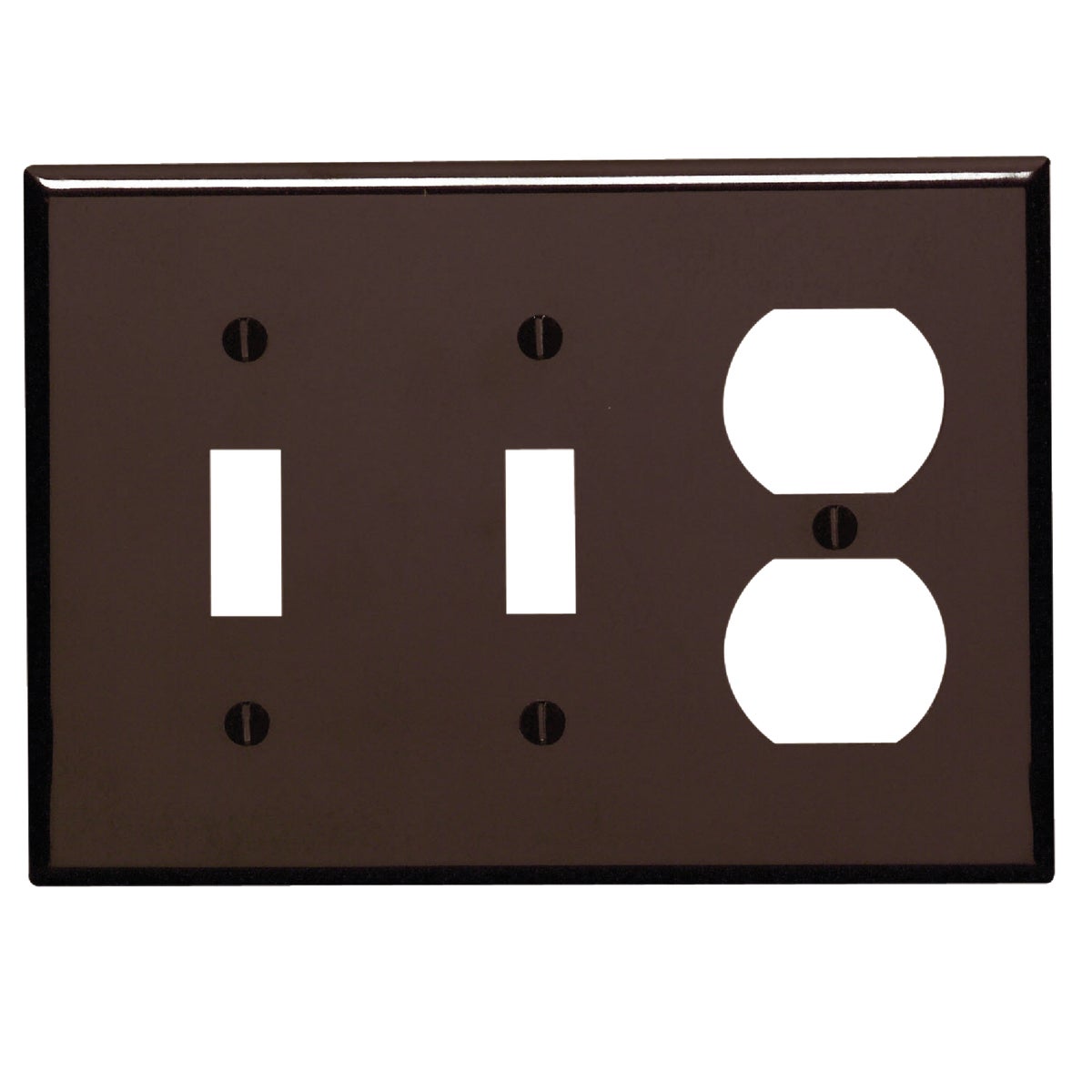 BRN 2TOGL/OUT WALL PLATE
