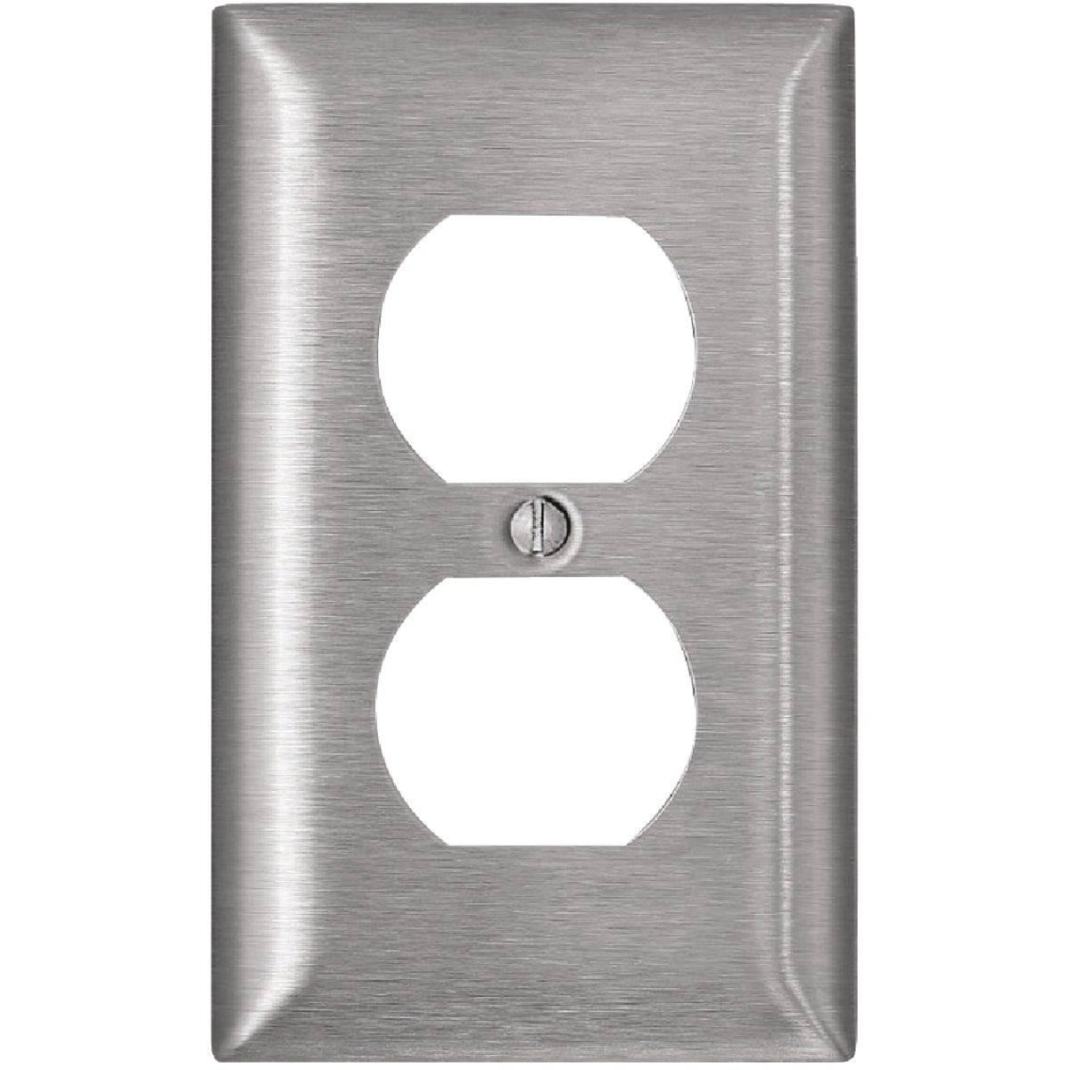 1 GANG SS REC WALLPLATE