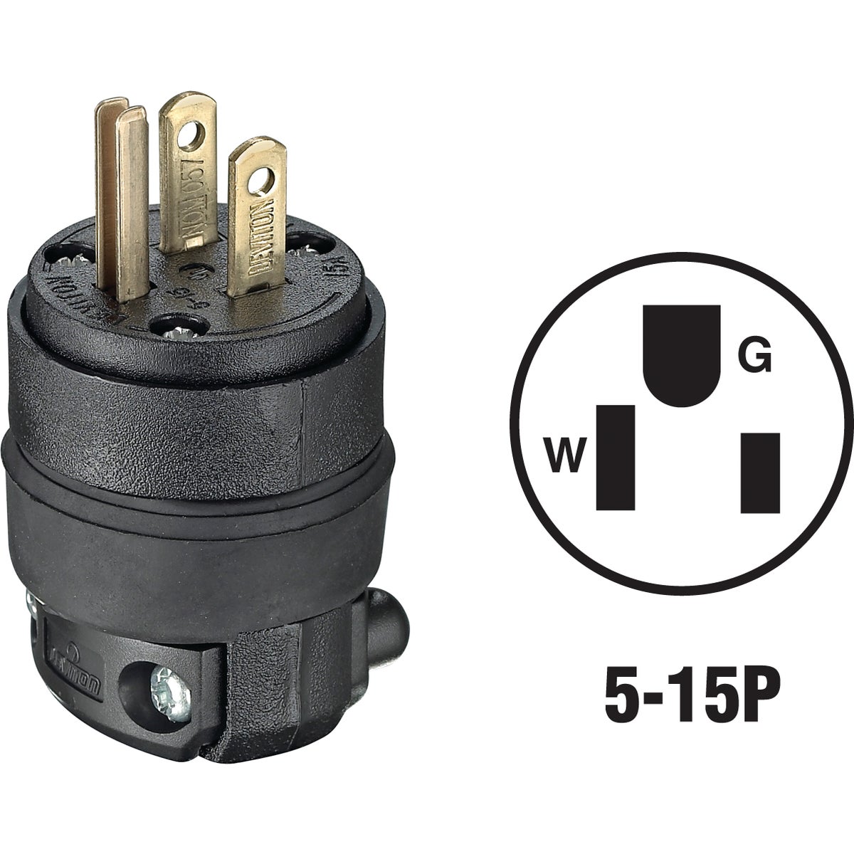 BLK CORD PLUG