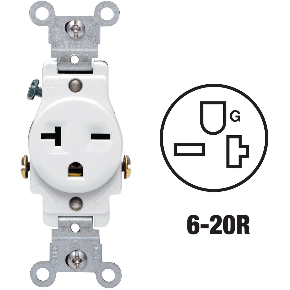 WHT SINGLE OUTLET