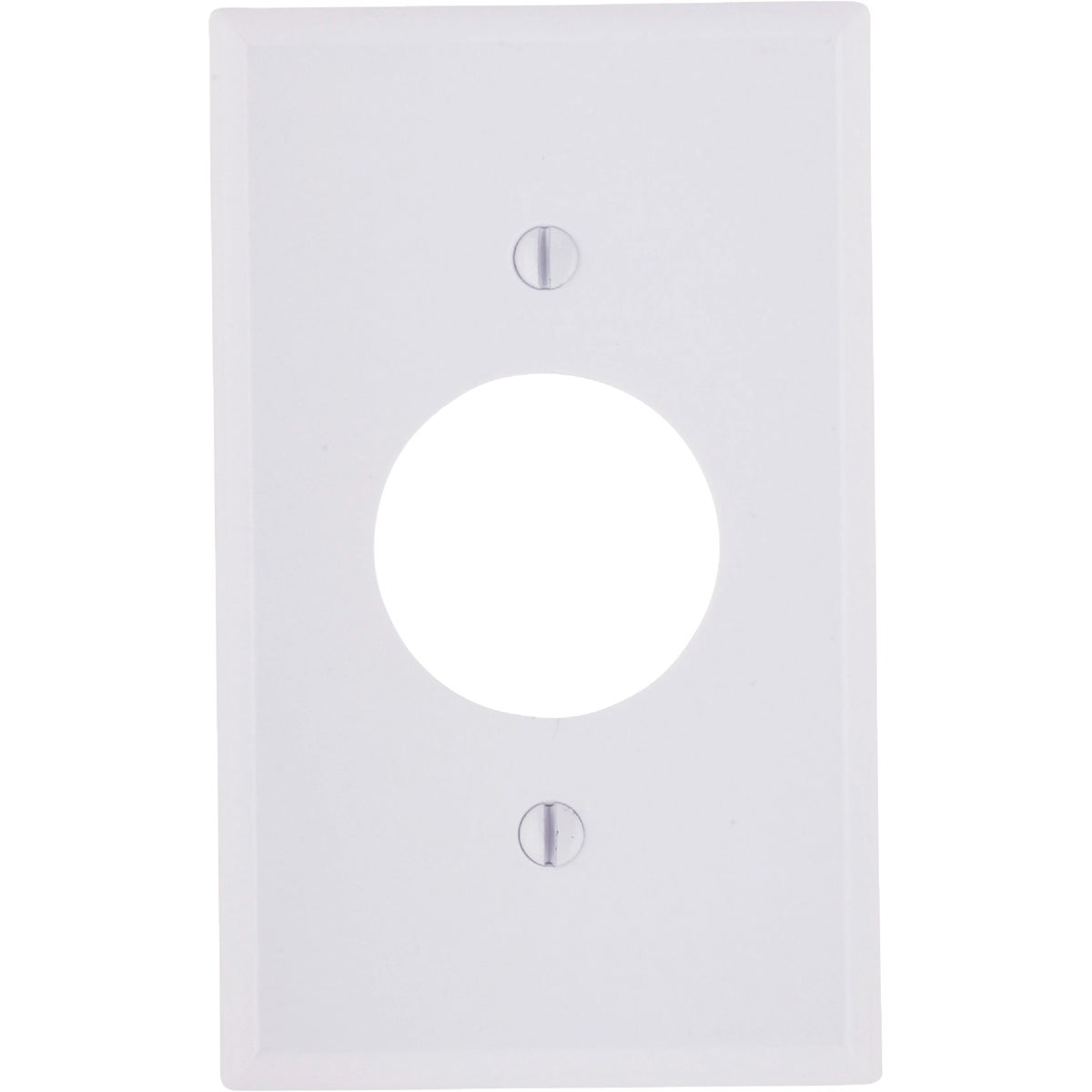 WHT 1-OUTLET WALL PLATE
