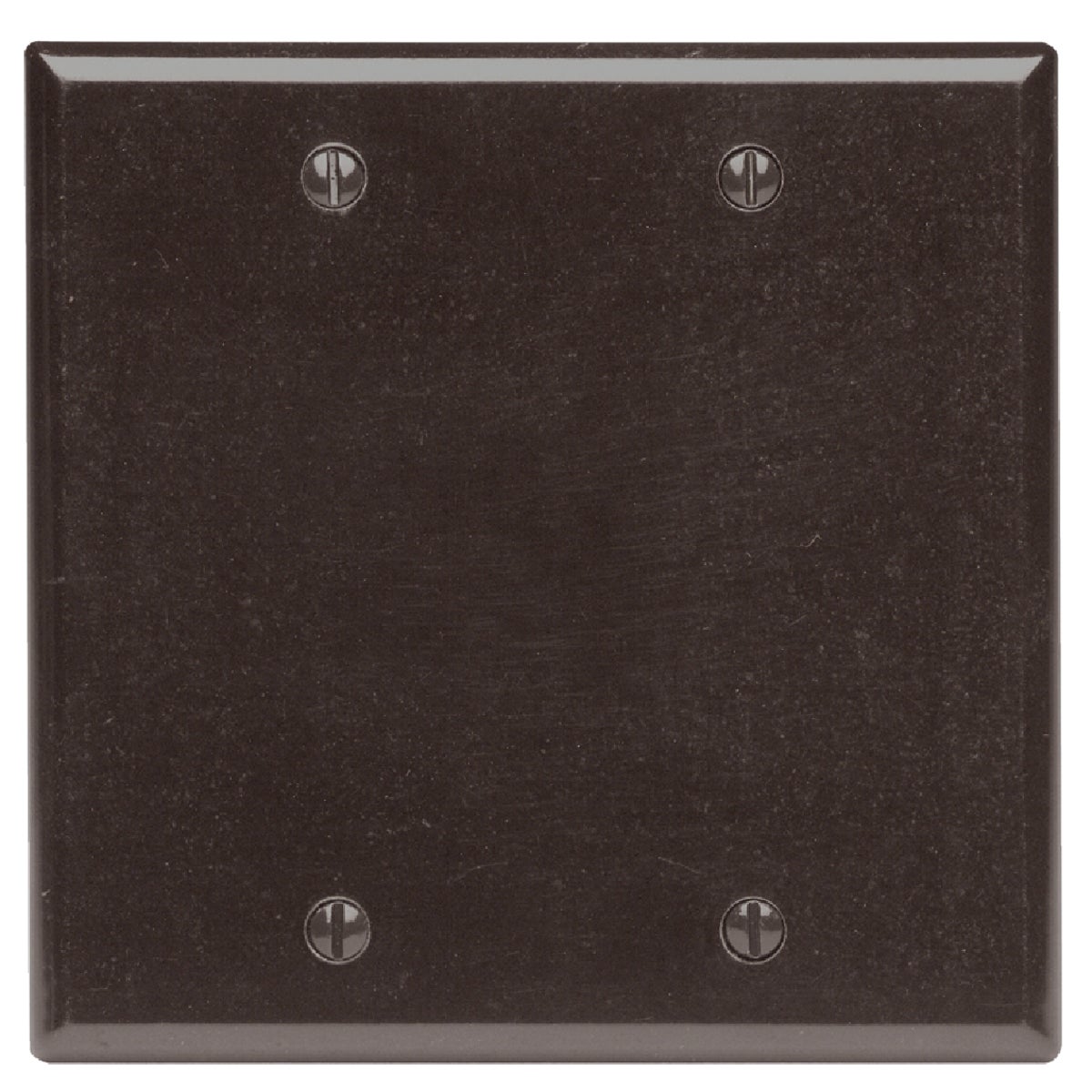 2GNG BRN BLANK WALLPLATE