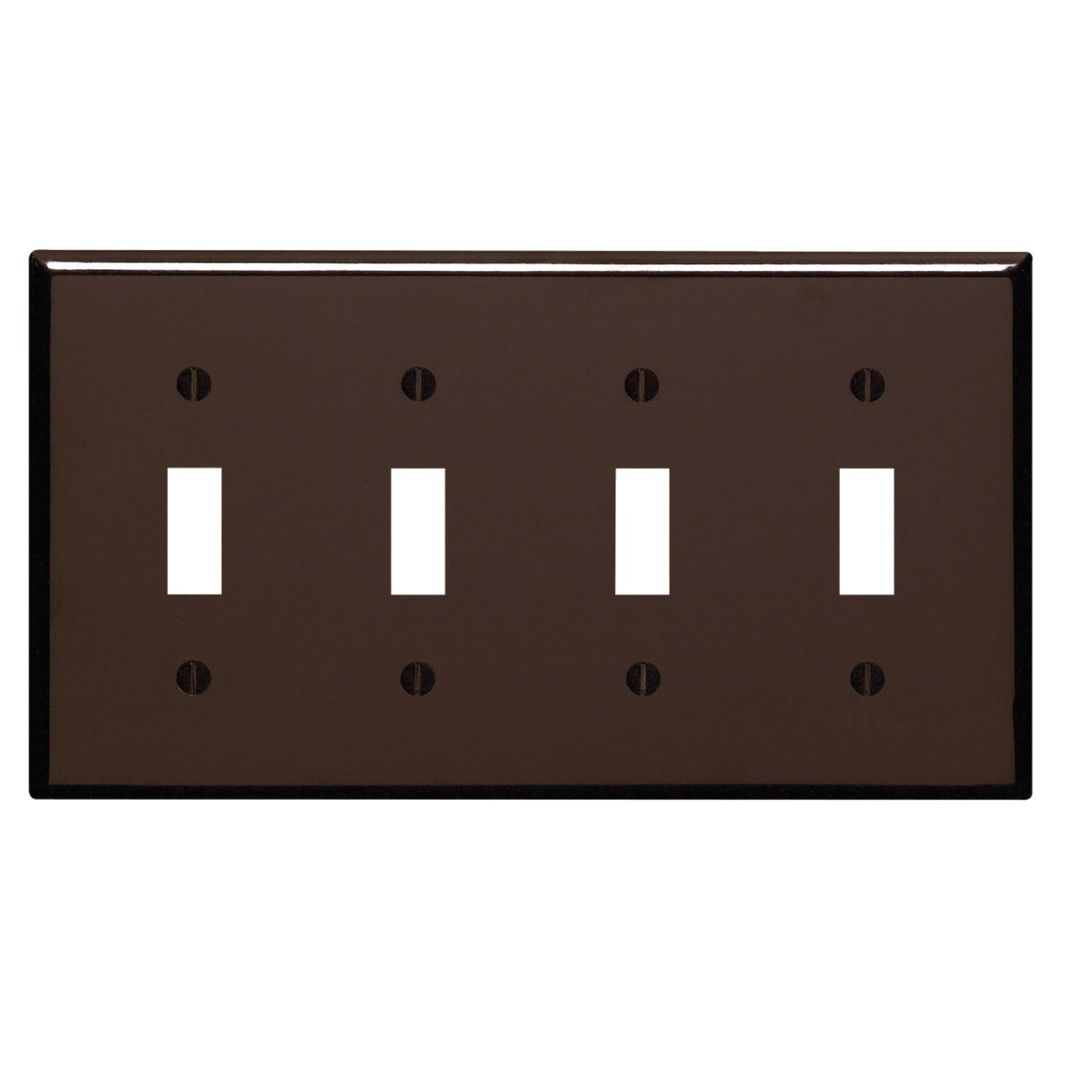 BRN 4-TOGGLE WALL PLATE