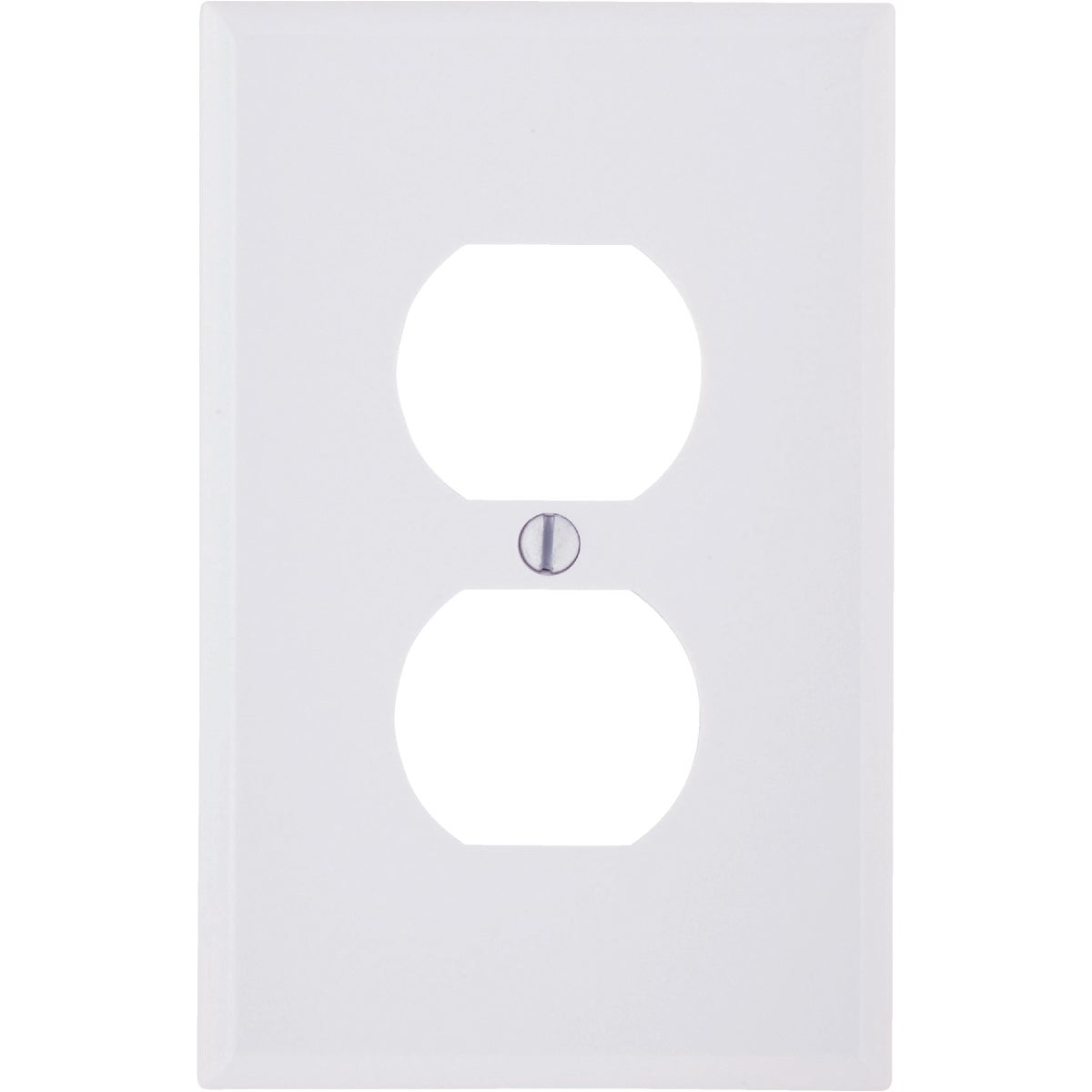 WHT DUPLEX WALLPLATE