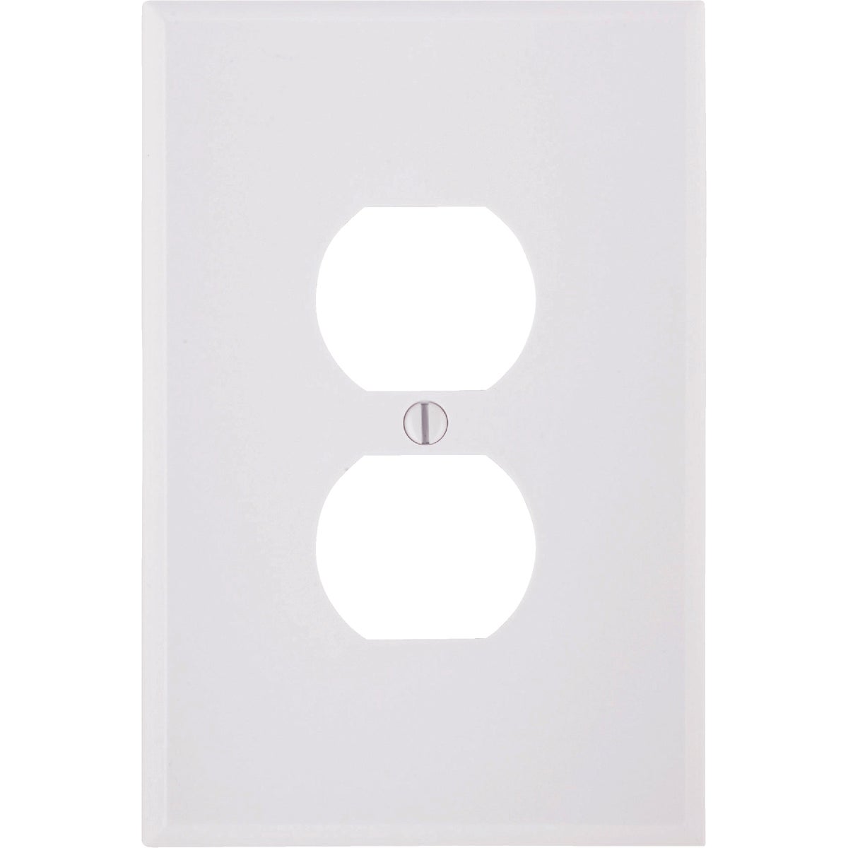 WHT DUPLEX WALL PLATE