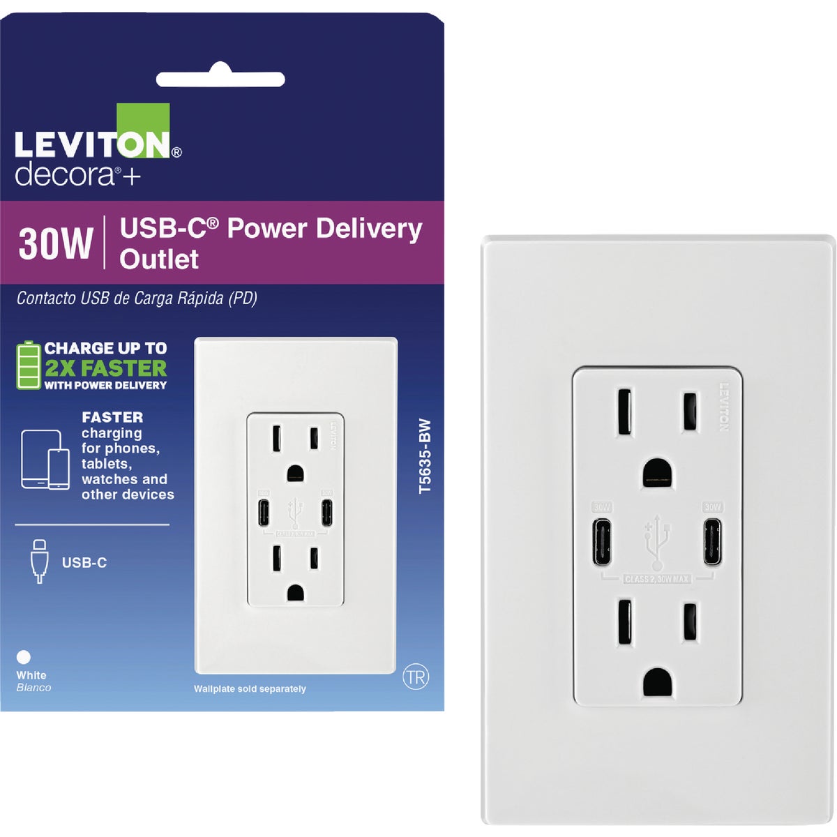 WHT 15A TMPR CUSB OUTLET