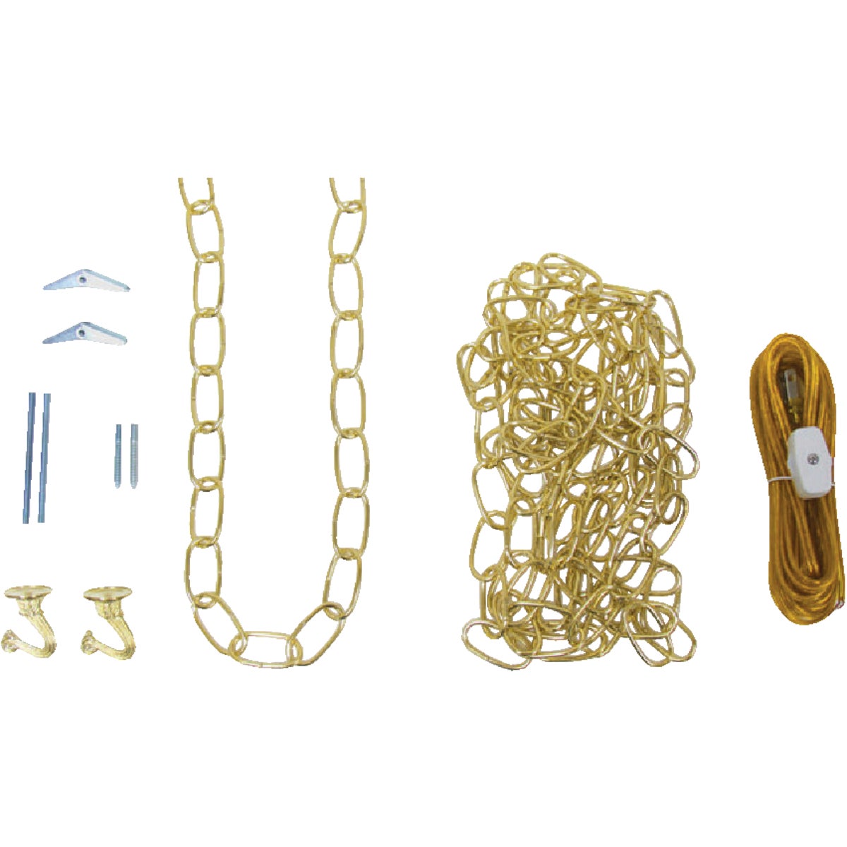 BRASS SWAG LAMP KIT