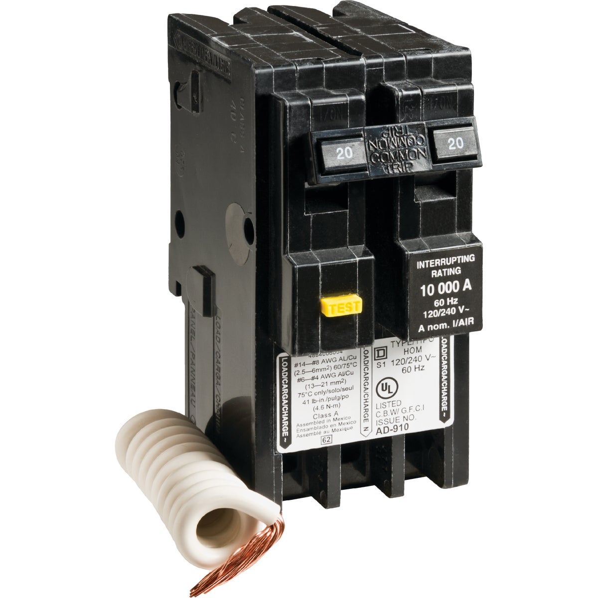 20A 2P GFCI HL BREAKER