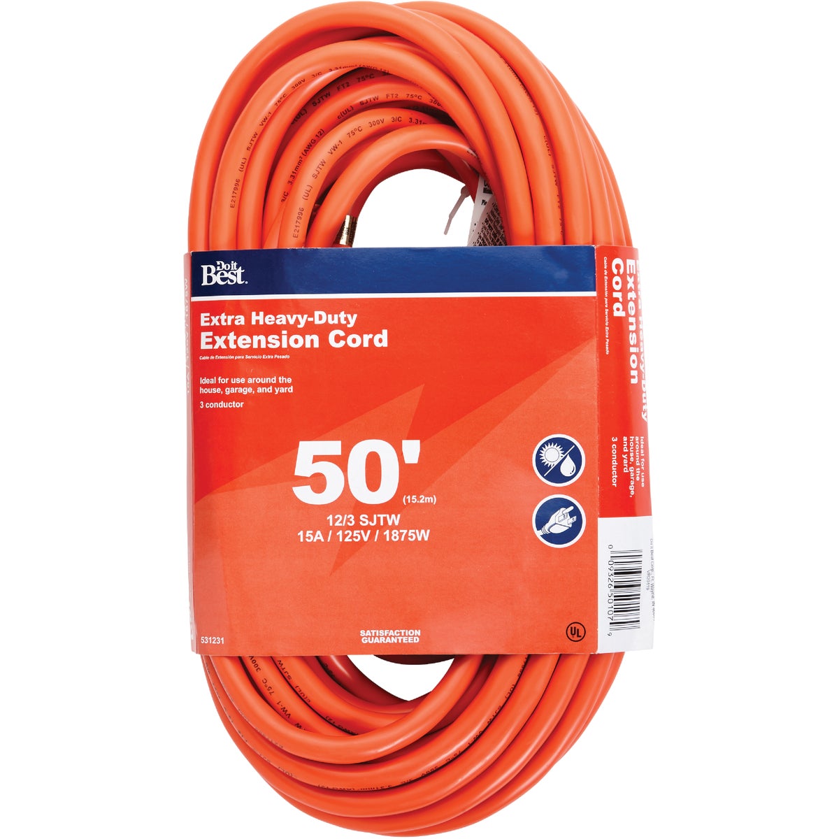 Do it Best 12/3 Heavy-Duty Outdoor Extension Cord 531231