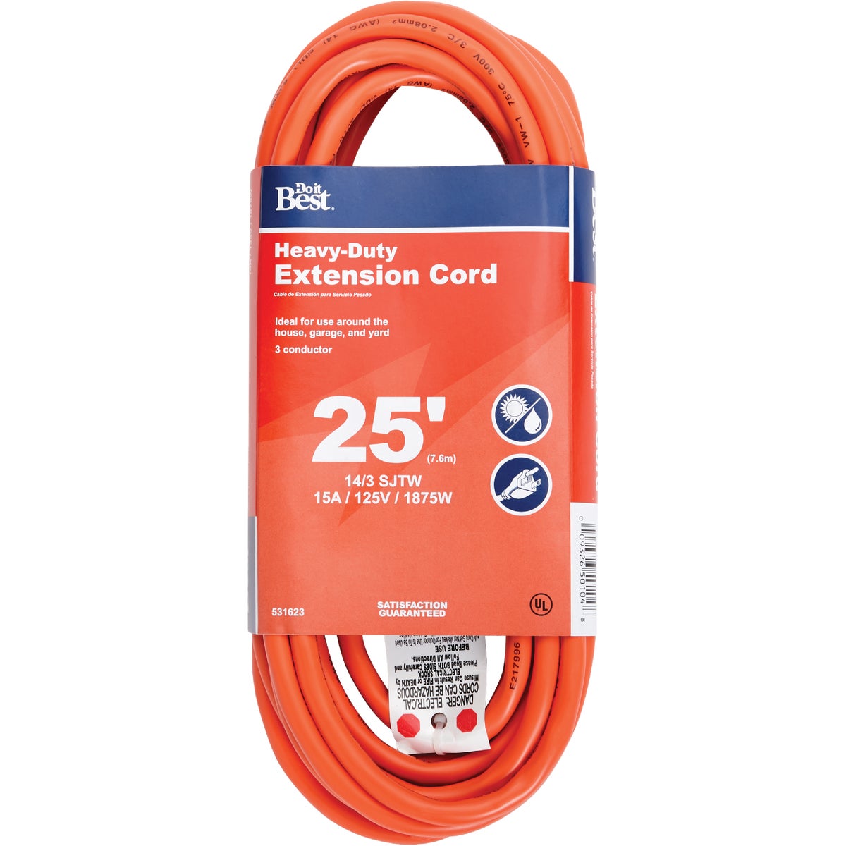 Do it Best 14/3 Heavy-Duty Outdoor Extension Cord 531623