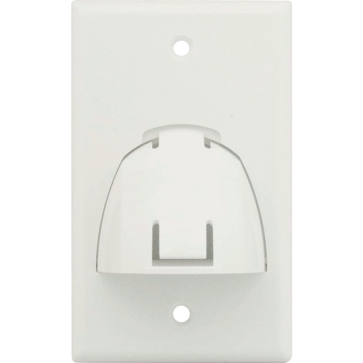 WHT BULLNSE WALLPLATE