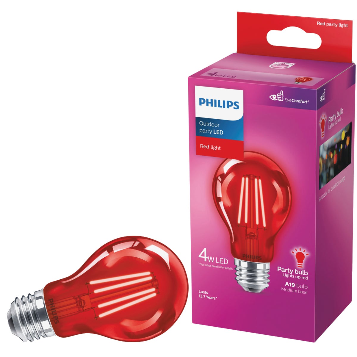 LED RED PARTY BULB