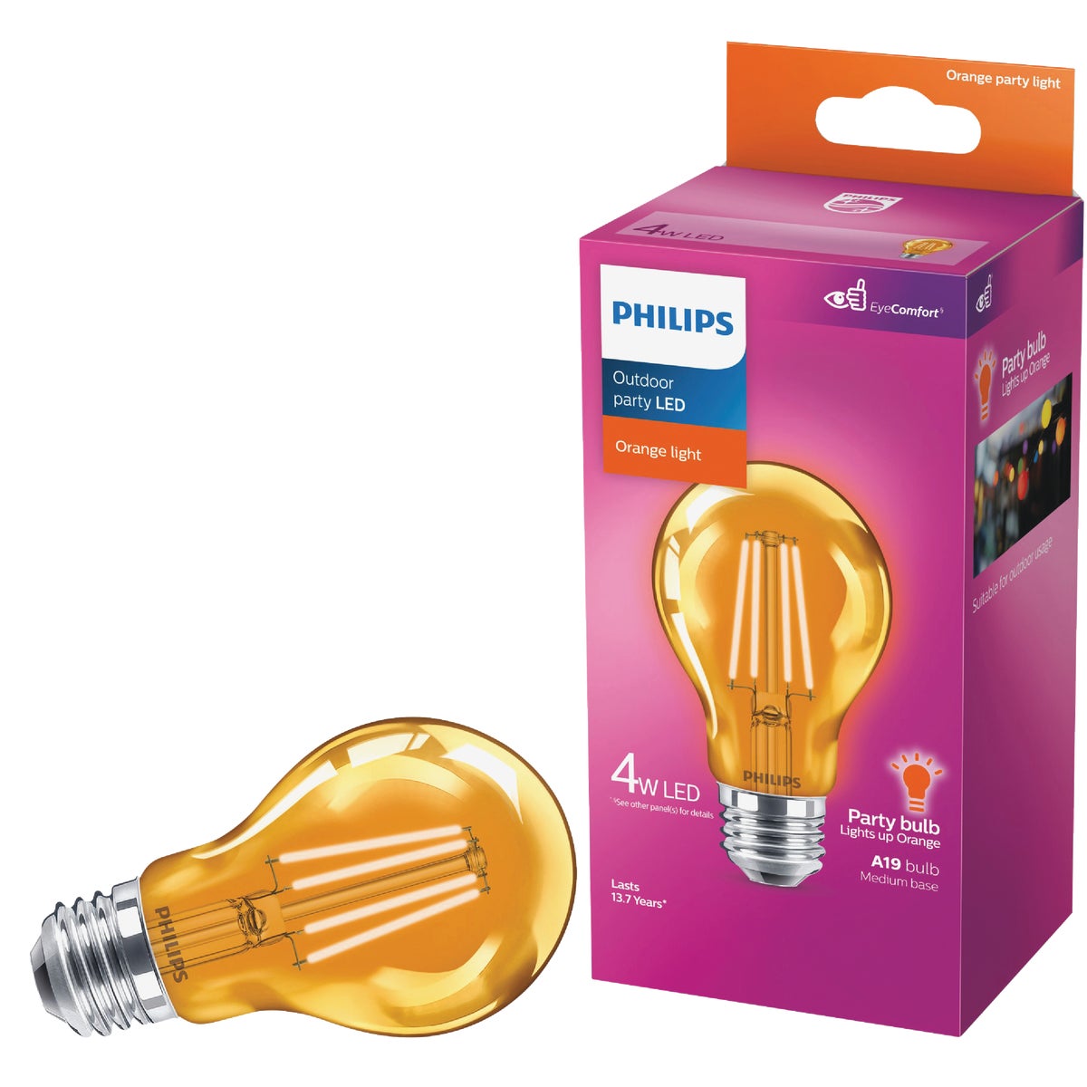 LED ORANGE PARTY BULB