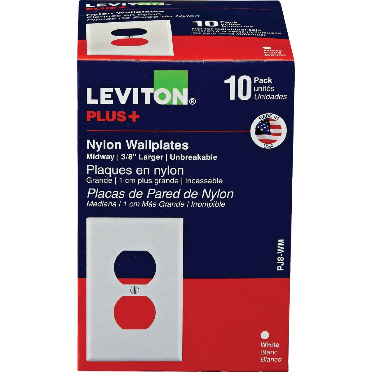 10PK WHT 1GREC WALLPLATE