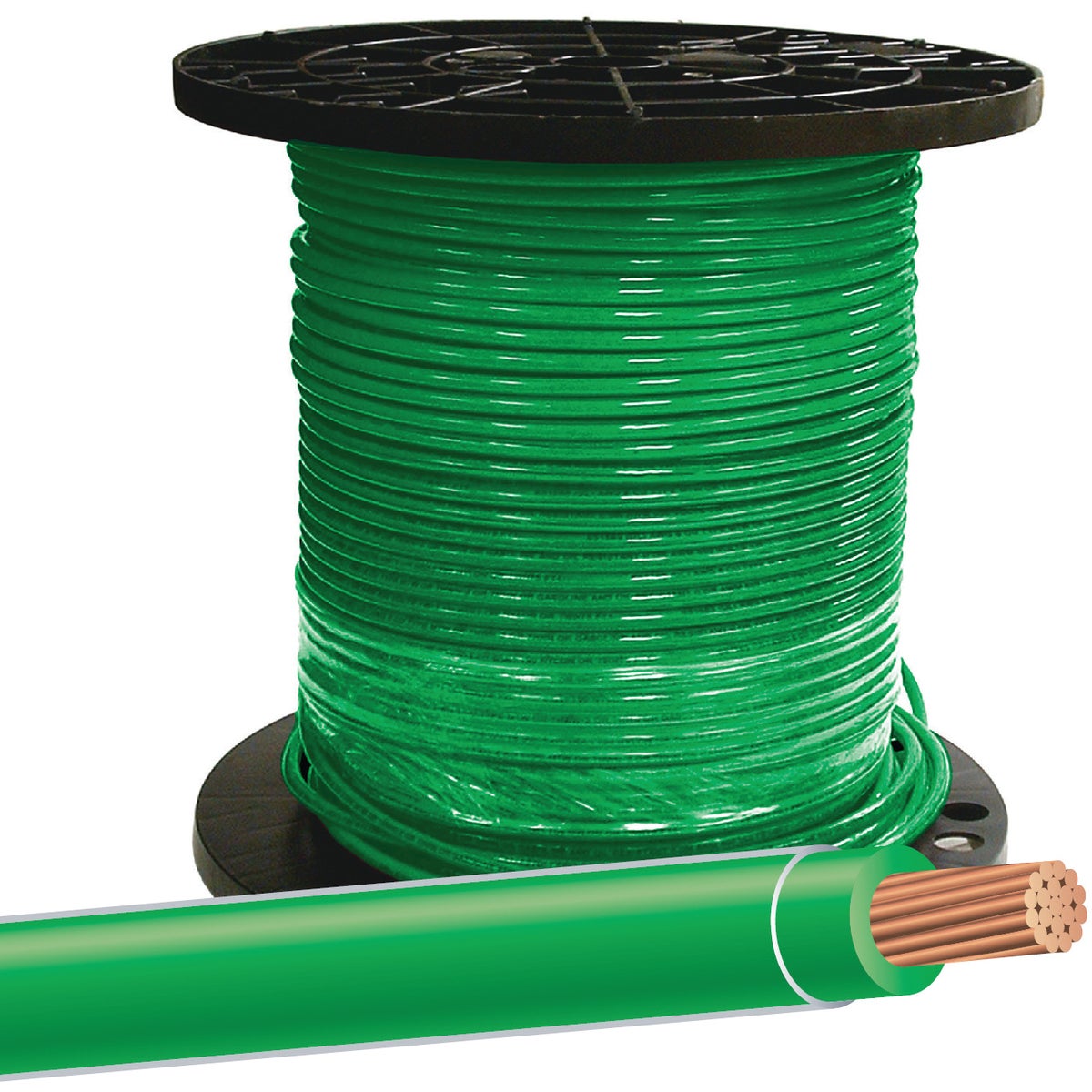 500 8STR GRN THHN WIRE