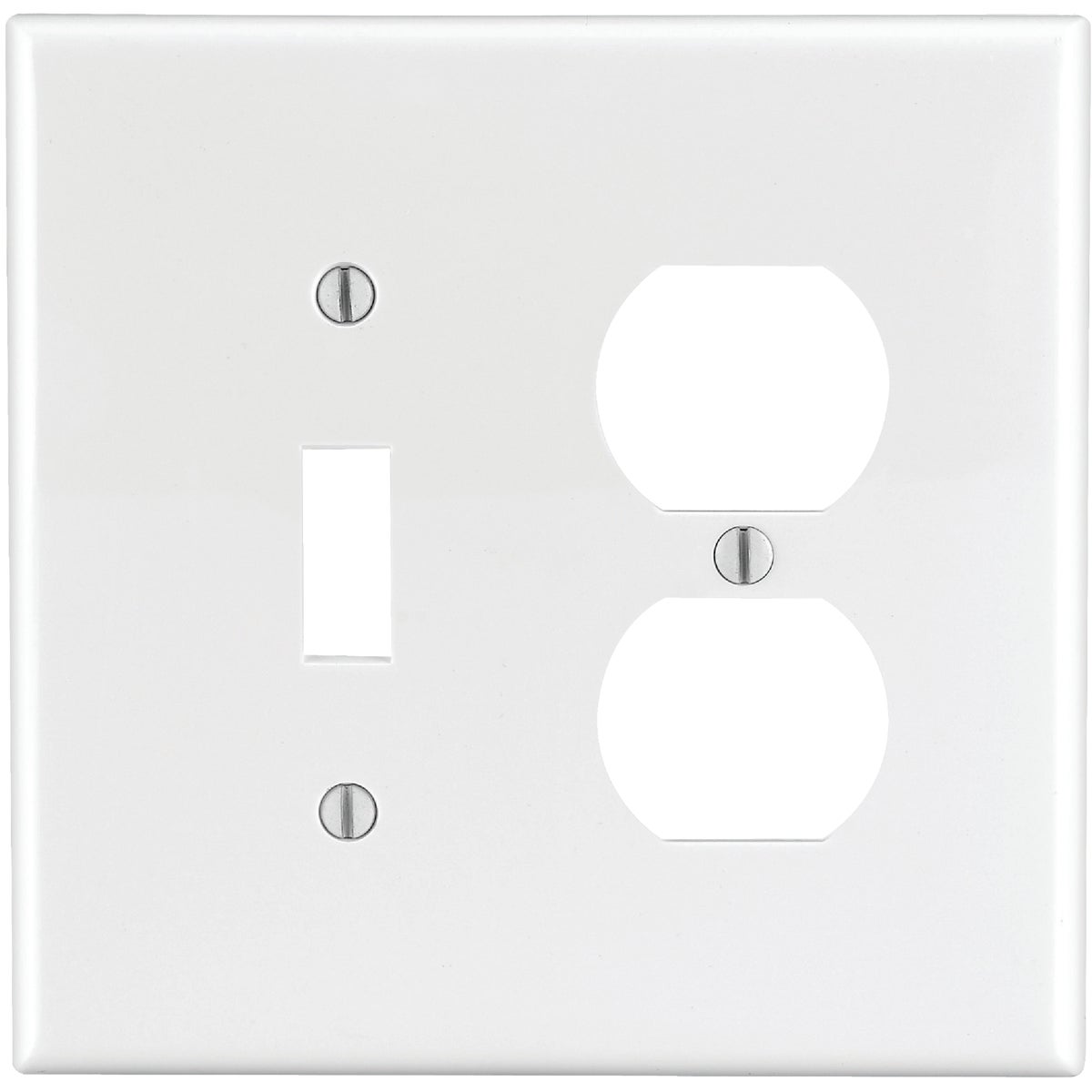 WHT REC/TOG MW WALLPLATE