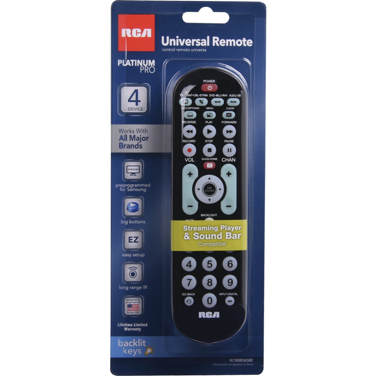 RCA 4-Device Remote Control 542075