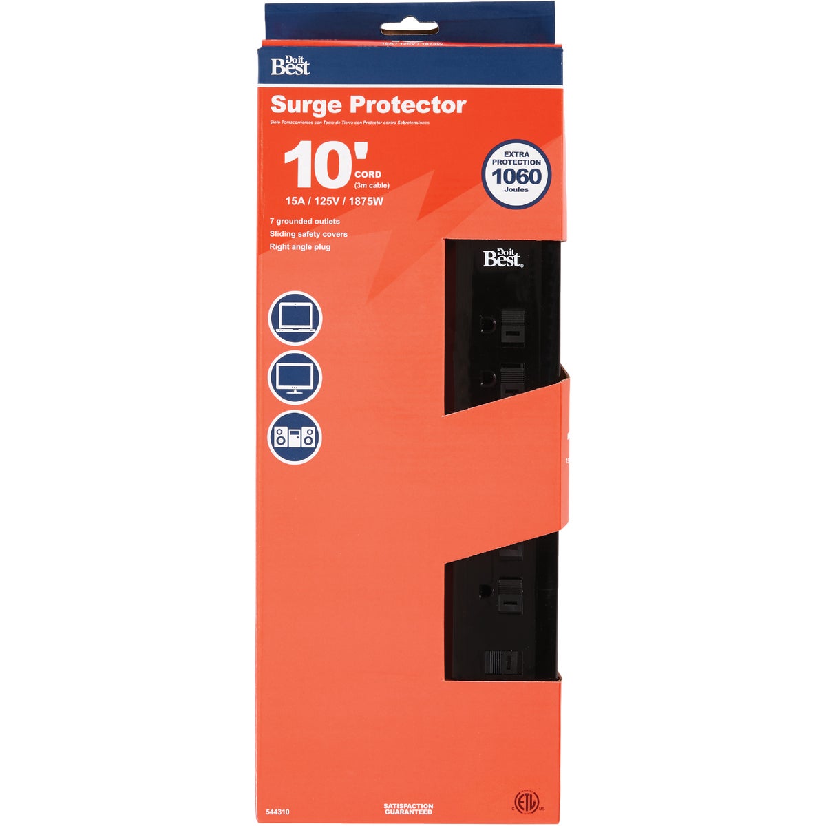 Do it Best 7-Outlet Surge Protector 544310