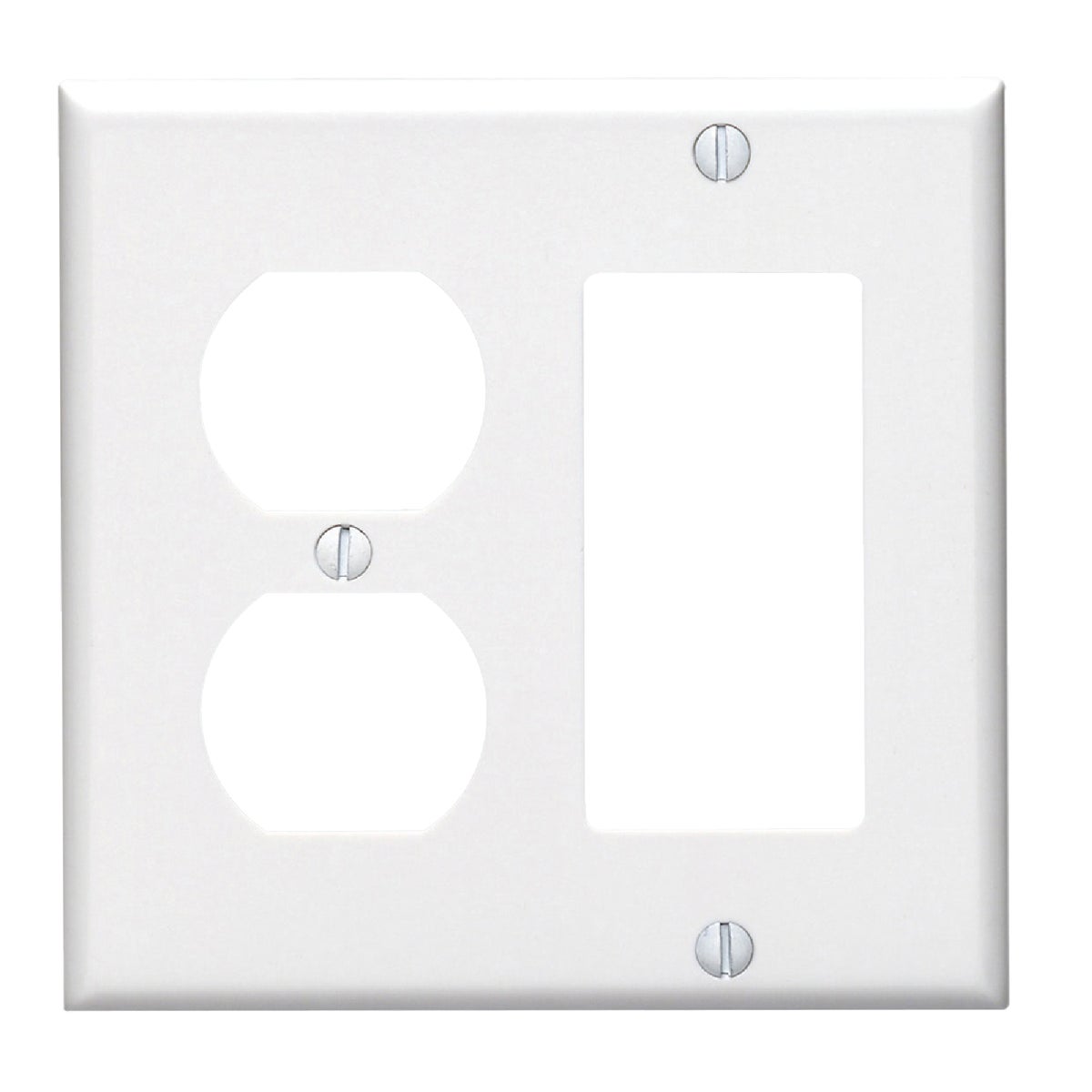 WHT COMBO WALL PLATE