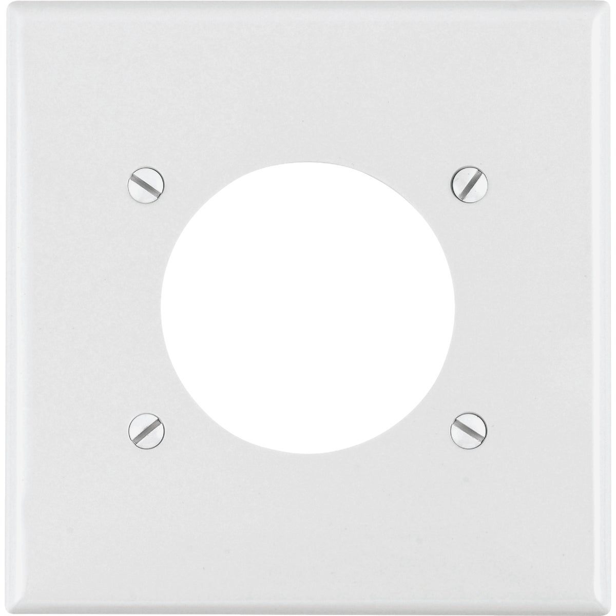 WHT 2GNG FLSH WALLPLATE