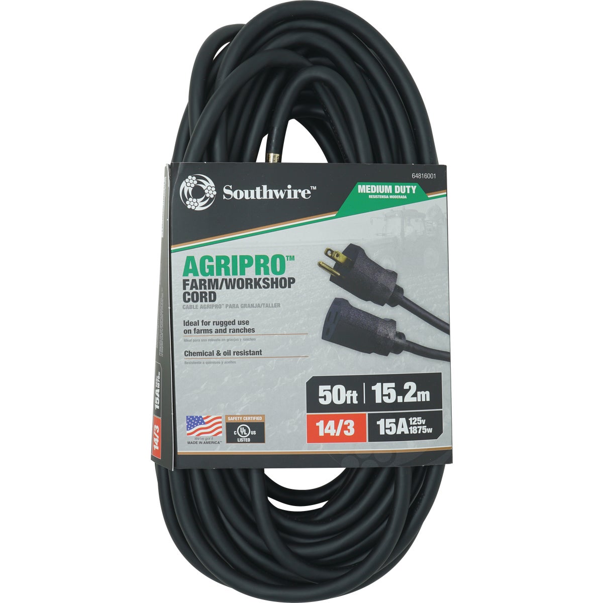 14/3 SJTOW 50 FARM CORD