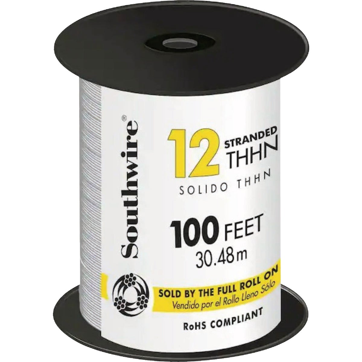 100 12STR THHN WHT WIRE