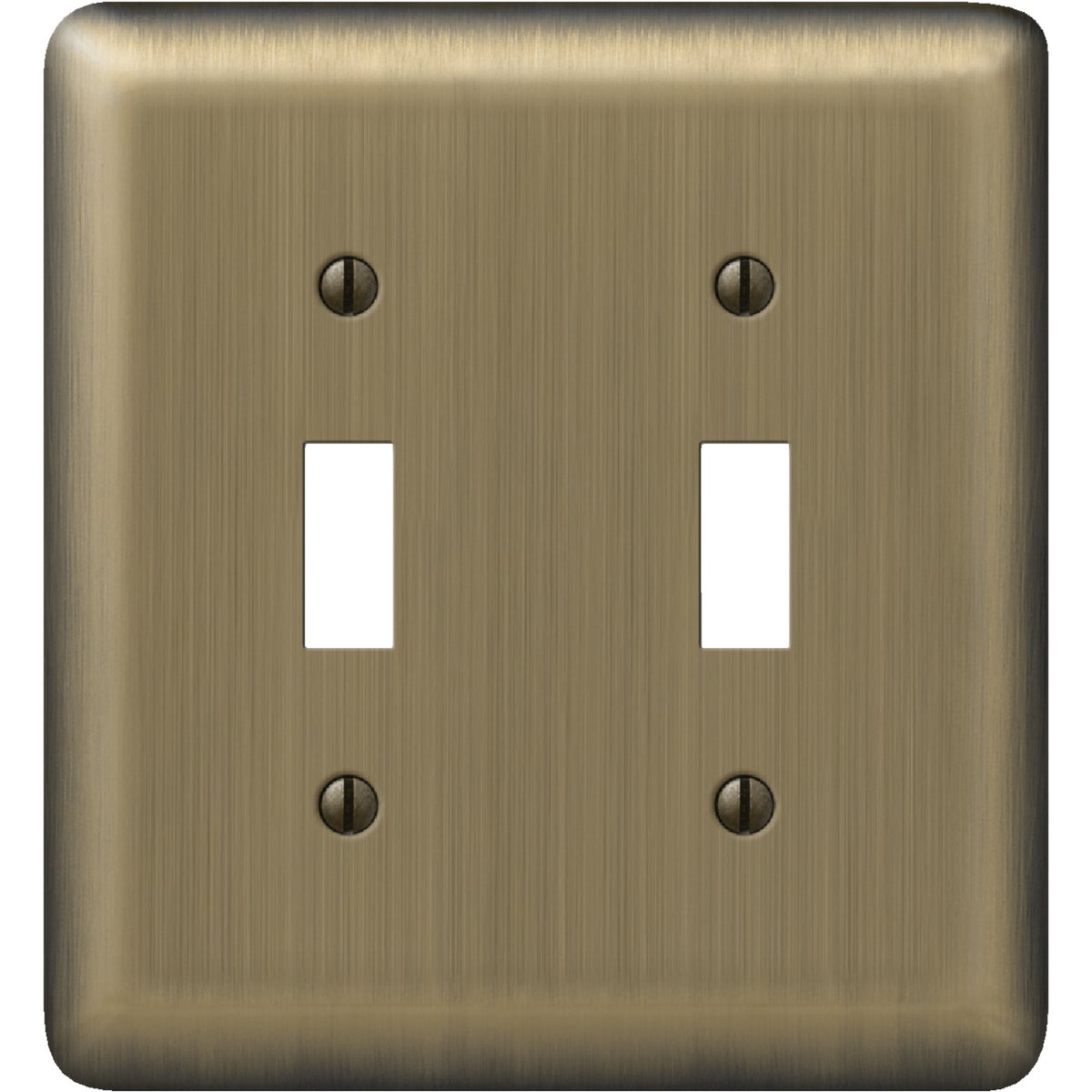 BR BRASS 2 TGL WALLPLATE