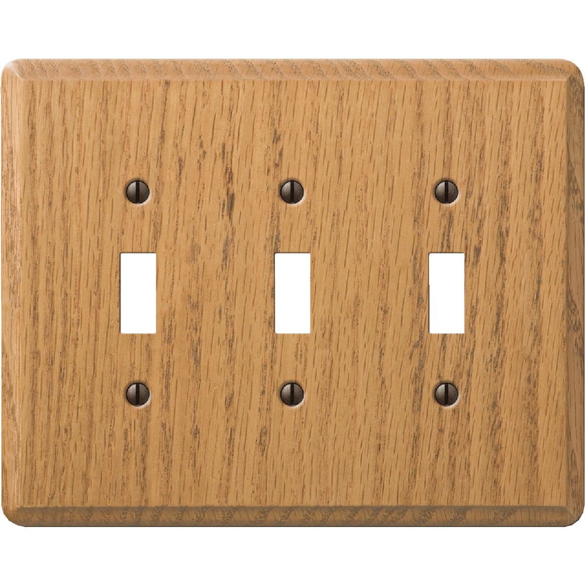 LT OAK 3 TGL WALL PLATE