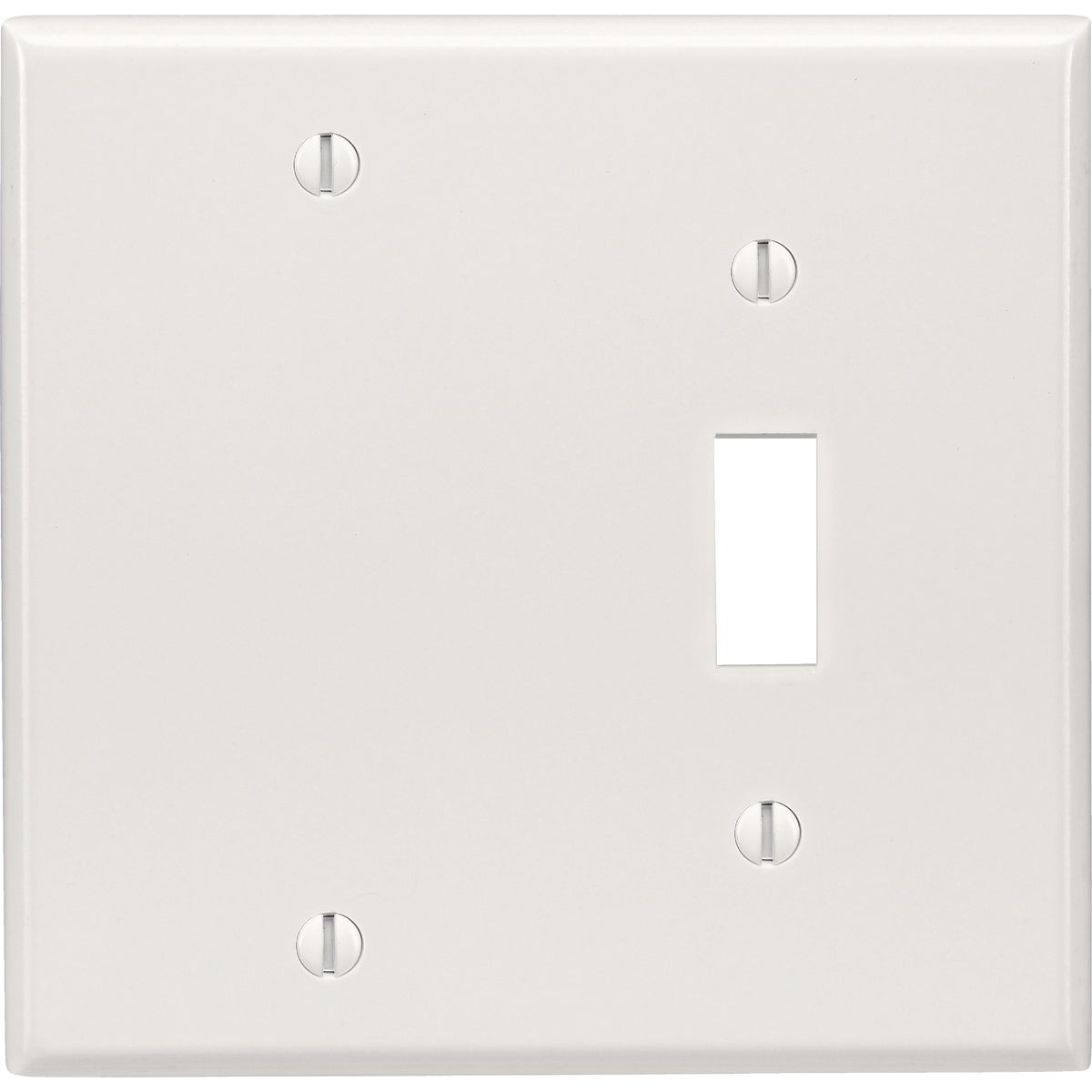 WHT 1TGL 1BLNK WALLPLATE