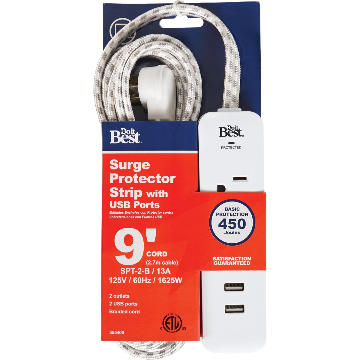 Do it Best 2-Outlet Surge Protector 555400