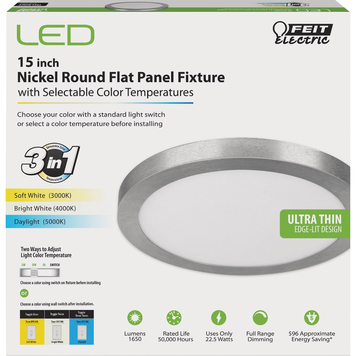 15" NKL MLTCCT LEDLIGHT
